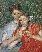 Mary Cassatt sewing class oil painting picture wholesale